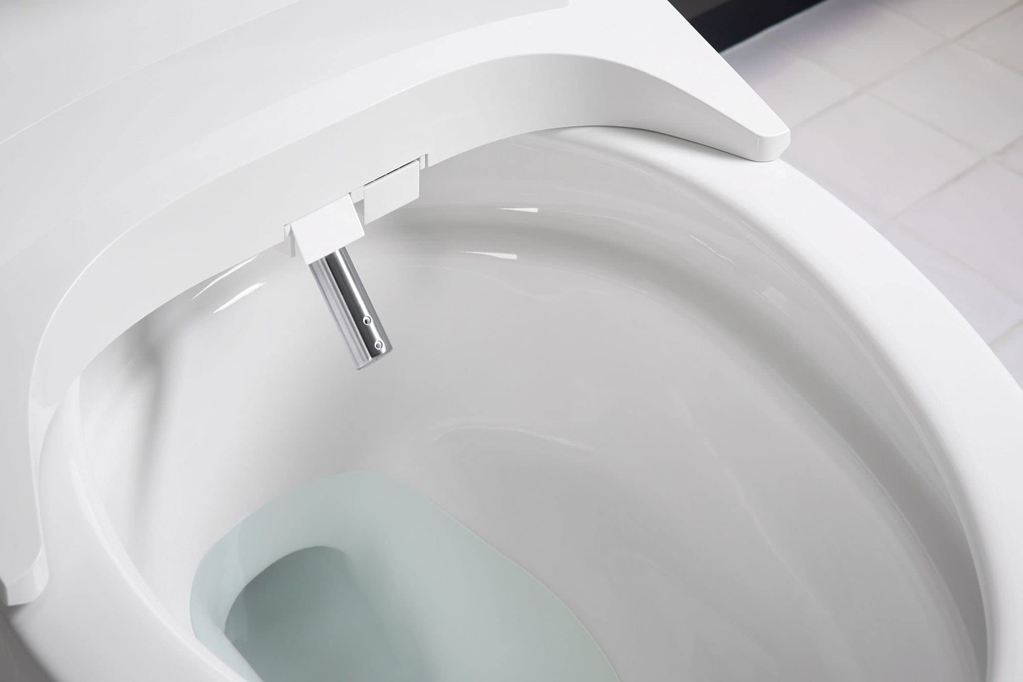 KOHLER 8298-CR-0 C3-455 Elongated Bidet Toilet Seat, Heated Bidet, Bidets for Existing Toilets with Remote Control, White