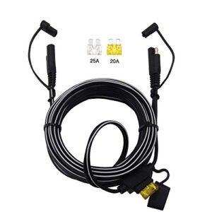 sccke 16.5ft 14awg sae to sae extension cable quick disconnect wire harness sae connector/sae to sae heavy duty extension cable