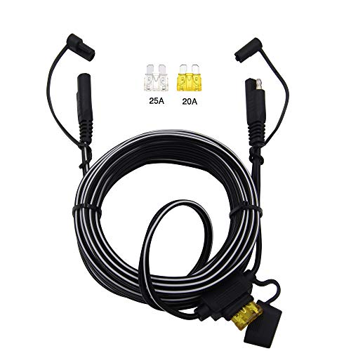 SCCKE 16.5FT 14AWG SAE to SAE Extension Cable Quick Disconnect Wire Harness SAE Connector/SAE to SAE Heavy Duty Extension Cable