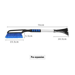 saobaokai Snow Scraper Snow Broom 2 in 1 Car Snow Brush Shovel Removal Brush Winter New Telescopic Snow Shovel Clean Tools