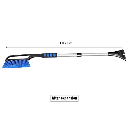 saobaokai Snow Scraper Snow Broom 2 in 1 Car Snow Brush Shovel Removal Brush Winter New Telescopic Snow Shovel Clean Tools