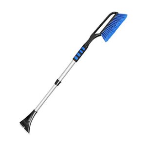 saobaokai Snow Scraper Snow Broom 2 in 1 Car Snow Brush Shovel Removal Brush Winter New Telescopic Snow Shovel Clean Tools