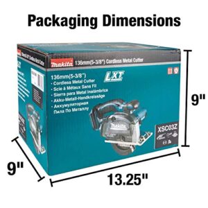 Makita XSC03Z 18V LXT Lithium-Ion Cordless 5-3/8" Metal Cutting Saw, Bare Tool, no battery