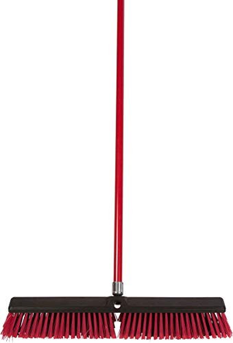 Tidy Tools Large 24'' Multi-Surface Push Broom with Alloy Handle