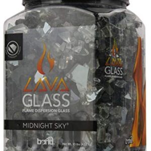 Bond Manufacturing 50713 LavaGlass Classic Cut Firepit Dispersion Glass, Midnight Sky