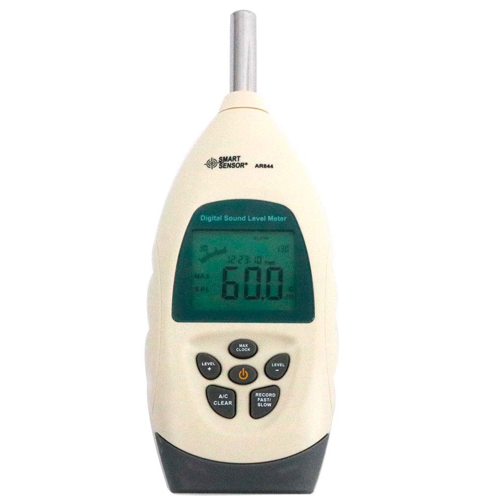 Smart Sensor AR844 Digital Sound Level Meter Noise Level Meter with Software 30~130dB 31.5HZ~8.5KHZ