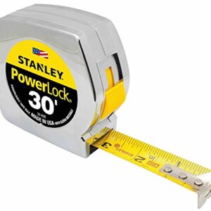 Stanley 33-430 1" X 30' PowerLock Tape Measure, 4 Pack