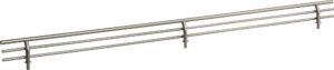 satin nickel 23" shoe fence for shelving