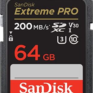 SanDisk 64GB SDXC Extreme Pro Memory Card Works with Sony Alpha a7 III, a7 II, a7, a7s, a7s II Mirrorless Camera 4K V30 UHS-I (SDSDXXY-064G-GN4IN) Plus (1) Everything But Stromboli (TM) Combo Reader