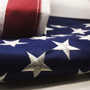 american flag 3x5 ft- featuring embroider stars and sewn stripes and brass grommets,nylon perfect for indoor/outdoor use.