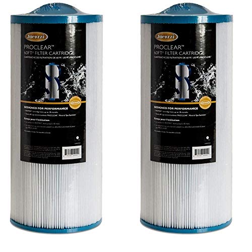 Jacuzzi 6000-383AJ Filter, 60 Sq Ft, J-300 Series 2002+ -ProClear II Compatibility for Clear, Pristine Hot Tub Waters & Equipment, Quality Filtration - 2 Pack