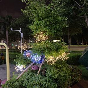 FOOING Firework Lights Led Copper Wire Starburst String Lights 8 Modes Battery Operated Fairy Lights with Remote,Wedding Christmas Decorative Hanging Lights for Party Patio Garden Decoration