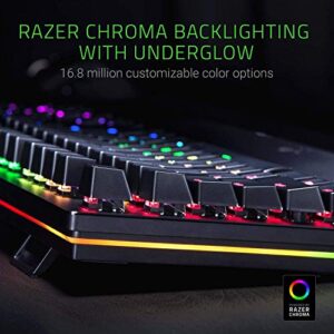 Razer Huntsman Elite Opto-Mechanical Switch Wired Mechanical Gaming Keyboard: Multi-Functional Digital Dial, Multi-Functional Digital Dials, RGB Lighting USB Computer Keyboards for PC Gaming (Renewed)