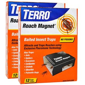 terro t256 roach magnet trap 12 traps - 2 pack (24 traps)
