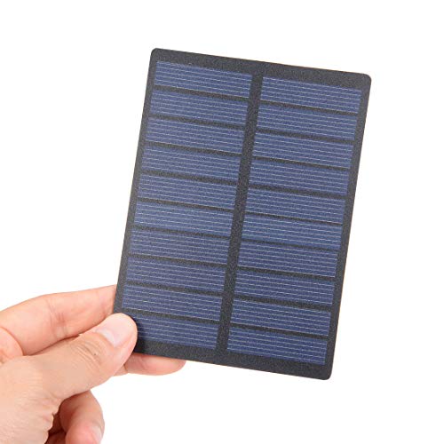 uxcell 5Pcs 1.3W 5V Small Solar Panel Module DIY Polysilicon for Toys Charger