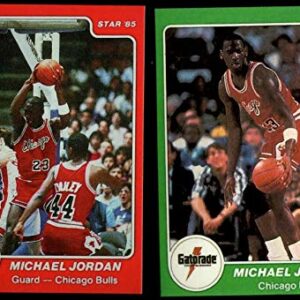 Michael Jordan Chicago Bulls 1985 Star Rookie RC Pair REPRINT #7 & #101