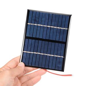 uxcell 1.5W 12V Small Solar Panel Module DIY Polysilicon with 140mm Wire for Toys Charger