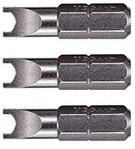 VEGA Spanner #10 Insert Bits. Professional Grade 1/4" Hex Shank #10 Spanner 1" Insert Bits. 125SP10A-5 (Pack of 5)