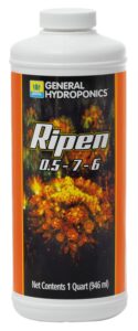 general hydroponics ripen, plant food, 0.5-7-6, 1 qt.