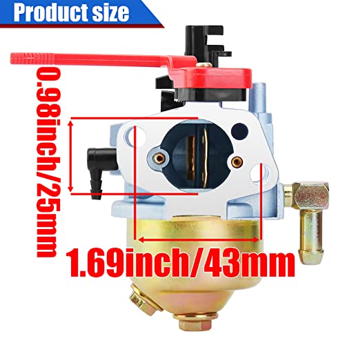 YOFMOO Carburetor Kit Compatible for MTD Troy Bilt 161-JW 161-JWA 2P70M0A-D 2P70MU 161SA 161S 40021MS 751-10956 751-10956A 751/951-12612 951-10956 951-10956A 751/951-14018 31A 2008-2010