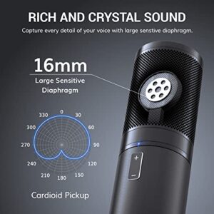 TONOR USB Gaming Microphone, PC Streaming Mic Kit for PS4/5/Discord/Twitch Gamer, Condenser Studio Cardioid Microfono for Podcasting, Recording, Content Creation, Singing with Adjustable Arm Stand Q9