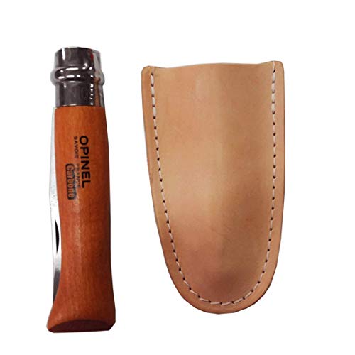 Top Grain Leather Knife Sheath for Wooden French #9, 10 & #12 Folding Knives