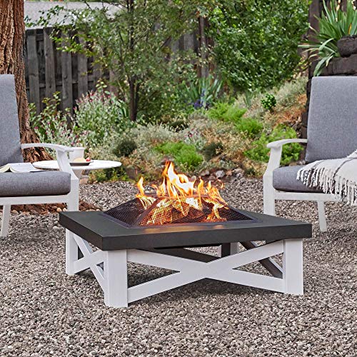Real Flame 350-WHT Austin Fire Pit, White