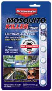 bioadvanced mosquito killer fizz tabs, 6 tabs