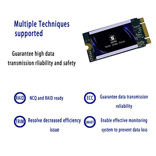 Dogfish SSD SATA M.2 2242 120GB Ngff Internal Solid State Drive High Performance Hard Drive for Desktop Laptop SATA III 6Gb/s Includes SSD 60GB 120GB 240GB 250GB 480GB 500GB 1TB (120GB, M.2-2242)