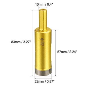 uxcell 22mm Dry/Wet Hole Saws Diamond Core Drill Bit for Concrete Brick Block Stone Masonry Tile Glass