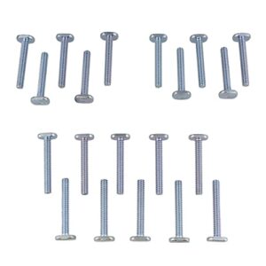 dct tee bolt set – 20 pack 1-3/4in t bolts for woodworking, t track bolts jig bolts, 1/4in 20 thread t bolt