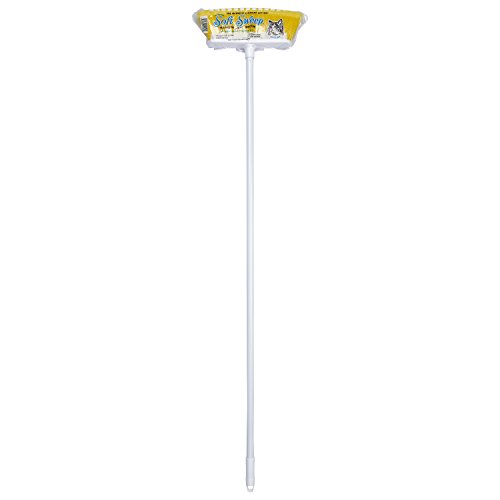 The Original Soft Sweep Magnetic Action Broom Assorted Colors with White Metal Handles (2 Brooms)