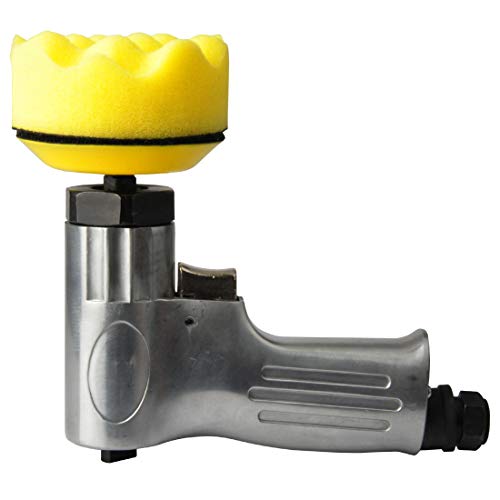 PROSHI 3-Inch Mini Air Polishing Kit 3-Inch Mini Polisher with the sanding pad and form pad and wool buffing