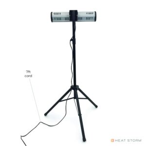 Heat Storm HS-1500-TT Infrared, 7 ft Cord, Tripod + Heater, Black