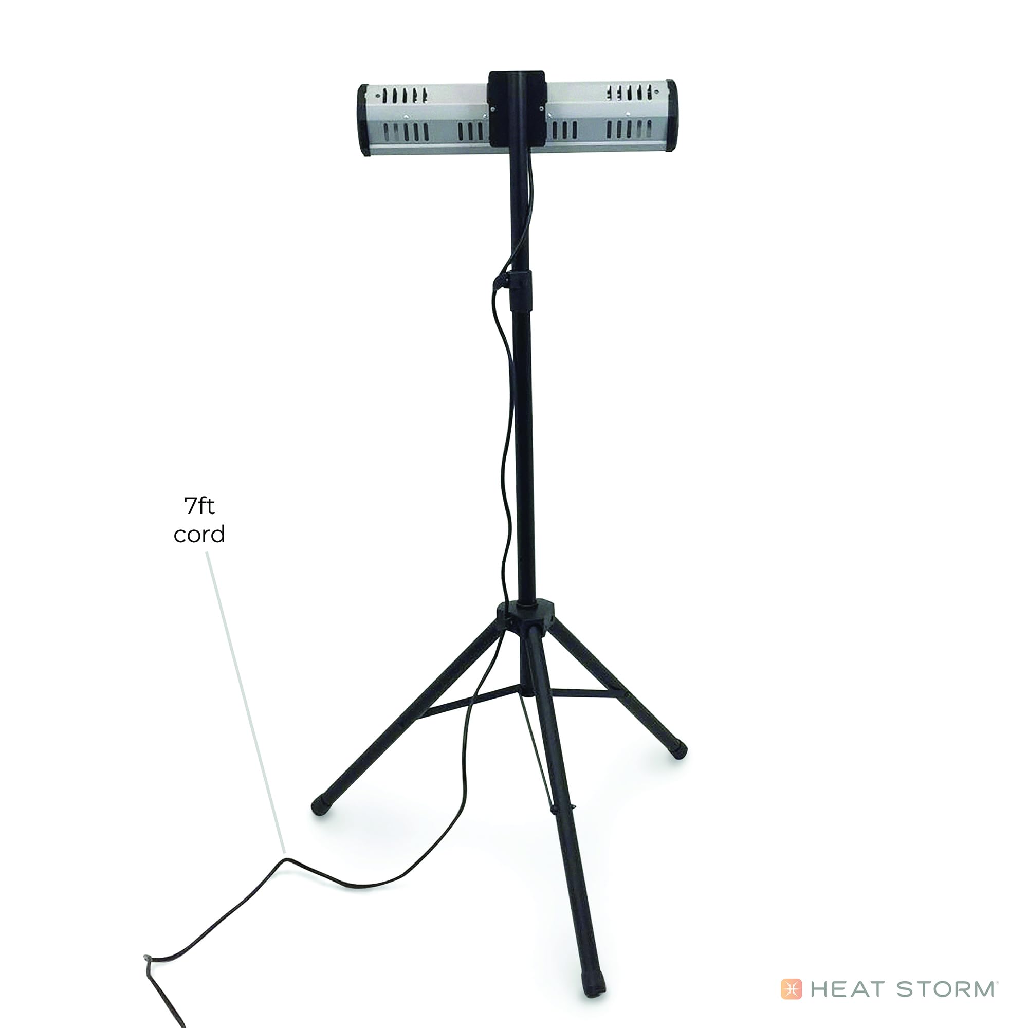 Heat Storm HS-1500-TT Infrared, 7 ft Cord, Tripod + Heater, Black