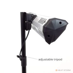 Heat Storm HS-1500-TT Infrared, 7 ft Cord, Tripod + Heater, Black