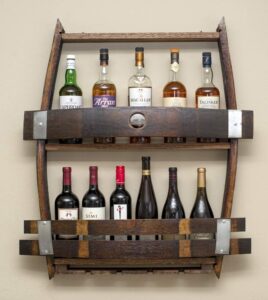 whiskey rack,bourbon shelf, wine rack