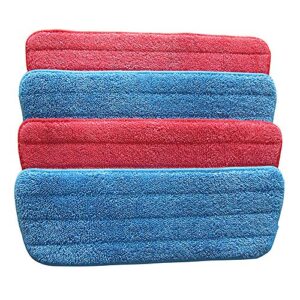 microfiber spray mop replacement blade/microfiber mop replacement wet/dry mop cleaning pad from re-up compatible bona floor care system 4 packs