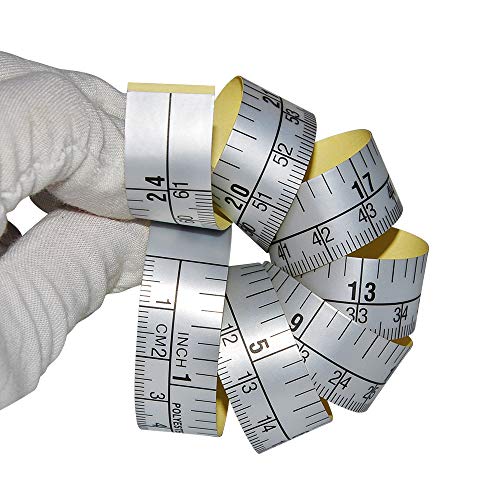 WIN TAPE Workbench Ruler Adhesive Backed Tape Measure - 24 Inch 61cm Tape Measure (Left to Right - Inch/cm)