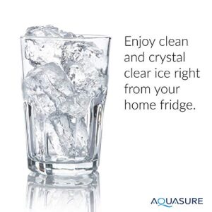 Aquasure Ice Maker Water Line Kit with Shut-Off Valve, 25’ Food Grade 1/4" Tubing, Quick Connect Fittings, Secure Locking Clips, Leak Free Design, US Customer Support, 1 Year Warranty