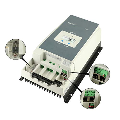 100A MPPT Solar Charge Controller 12V/24V/36V/48V Auto, Max.PV 150V Solar Panel Regulator fit for Lead-Acid/Lithium/LiFePO4 Battery (Tracer10415AN)