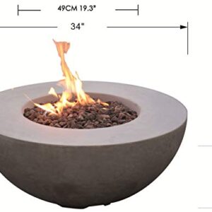 MODENO Roca Concrete Propane Fire Table
