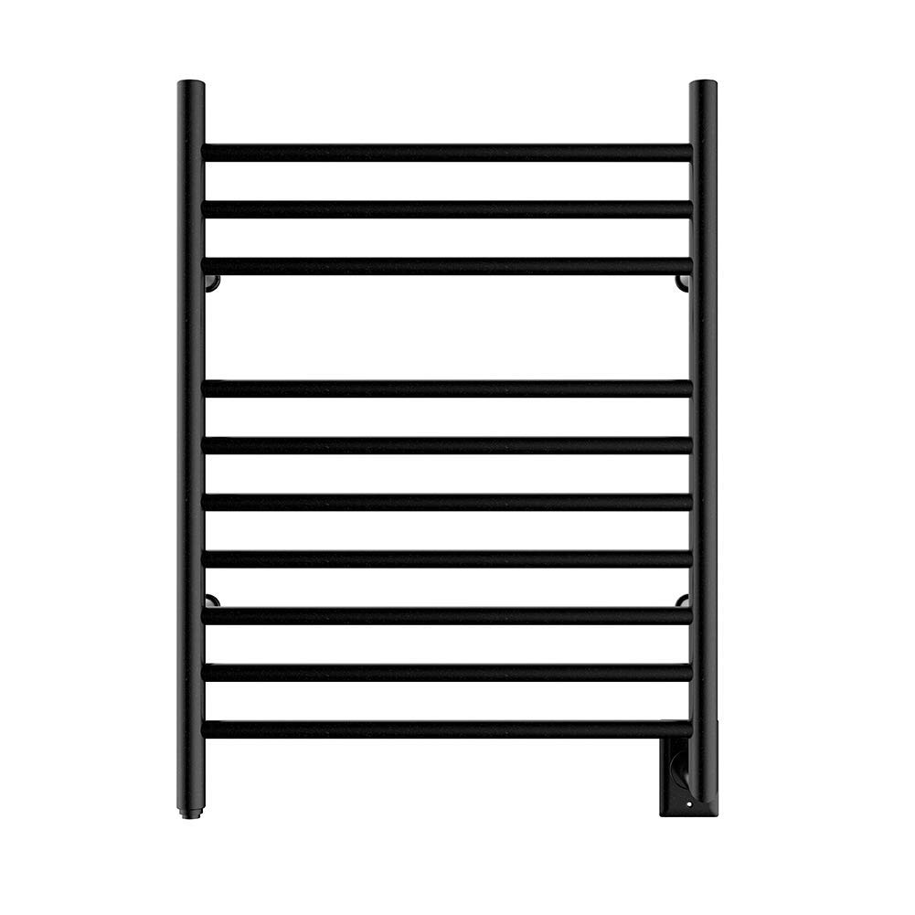 HEATGENE Towel Warmer Wall-Mounted Hardwired Heated Towel Rack Matte Black