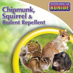 Bonide Chipmunk, Squirrel & Rodent Repellent, 32 oz Ready-to-Spray for Outdoor Use, Deter from Lawn & Garden