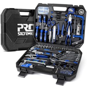 prostormer 259-piece home tool kit, household auto basic complete hand repair tool set with portable storange case,all purpose tool box kit for men and women
