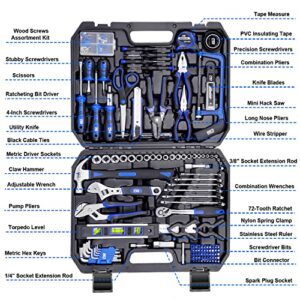 Prostormer 259-Piece Home Tool Kit, Household Auto Basic Complete Hand Repair Tool Set with Portable Storange Case,All Purpose Tool Box Kit for Men and Women