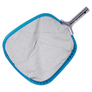 u.s. pool supply professional heavy duty 14" swimming pool leaf skimmer net with strong reinforced aluminum frame handle - commercial grade - fast cleaning, easy debris pickup & removal