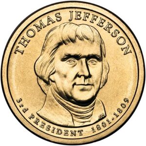 2007 s proof thomas jefferson presidential dollar choice uncirculated us mint