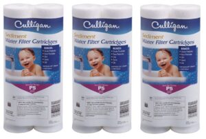 culligan p5 whole house premium water filter, 8,000 gallons, 3 pack, sold as 6 filters