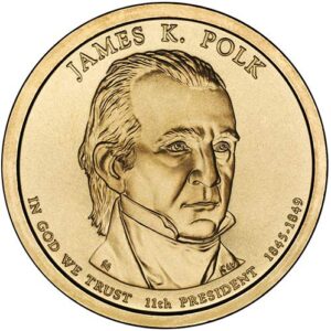 2009 s proof james k. polk presidential dollar choice uncirculated us mint